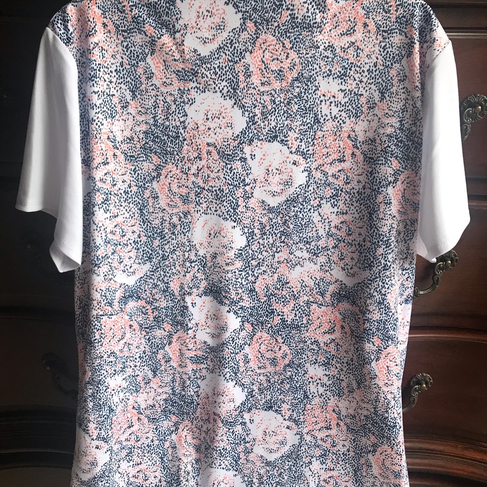 CALLAWAY WOMENS GOLF POLO SIZE L WHITE/NAVY/CORAL - Picture 7 of 8